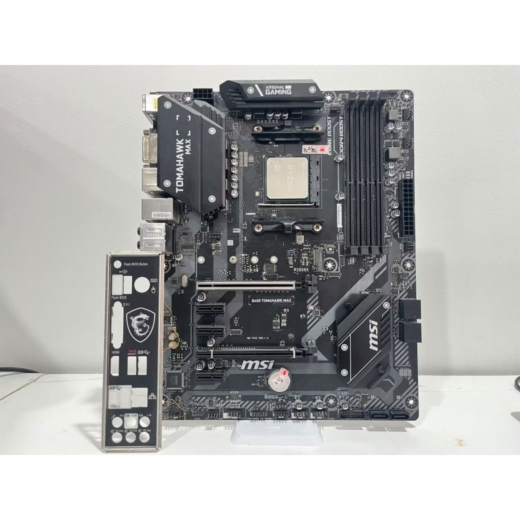 PAKETAN AMD RYZEN 7 3700X & MOTHERBOARD MSI B450 TOMAHAWK MAX | ATX