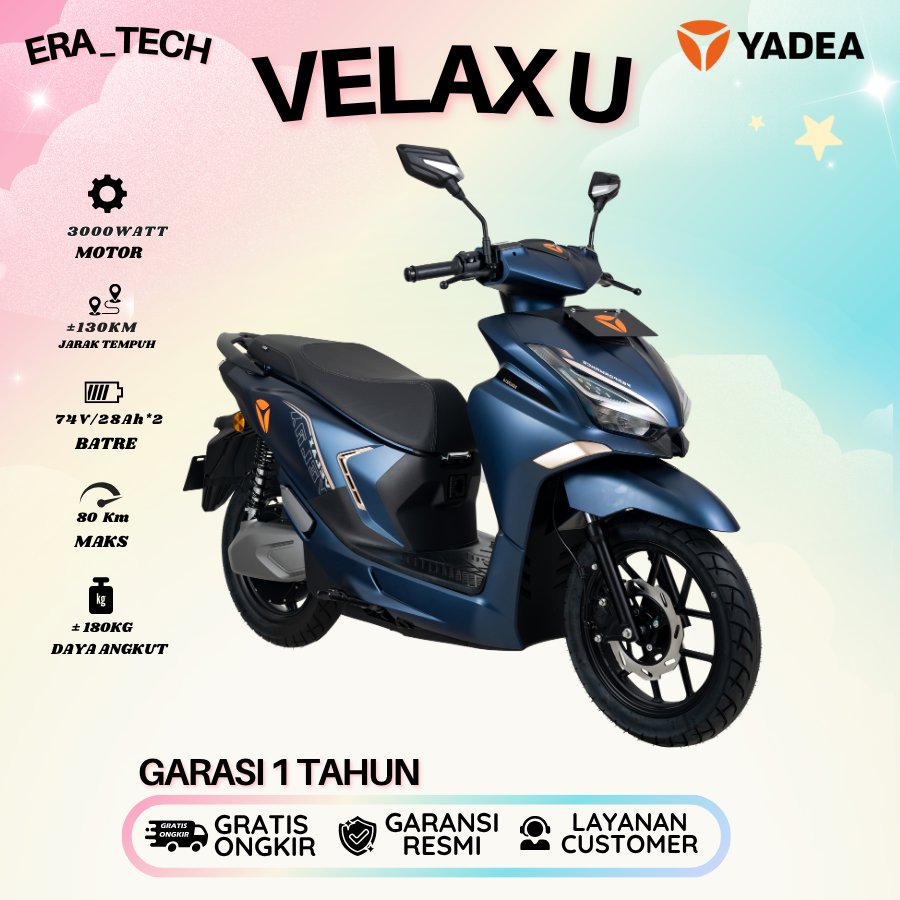 YADEA VELAX U DOUBLE LITHIUM BATERAII
