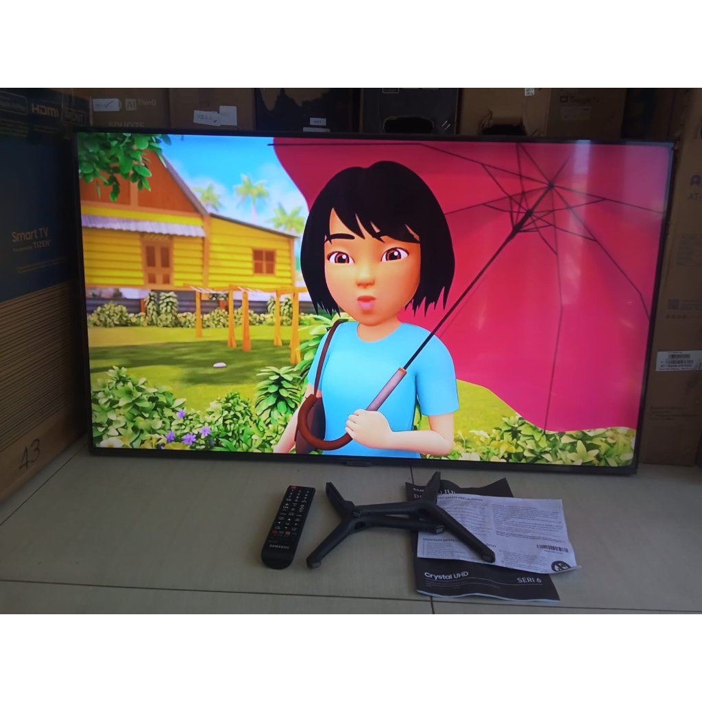 TV LED SMART 43INC SAMSUNG CRYSTAL UHD BISA YOUTUBE, SDH DIGITAL. BEKAS MSH SEGEL, 381LA