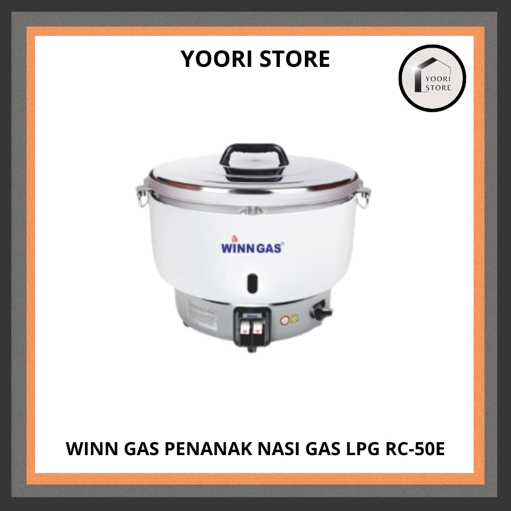 WINN GAS RC-50E Rice Cooker Gas 10 Liter Penanak Nasi LPG Kapasitas Besar Kompor Nasi Gas Tekanan Re