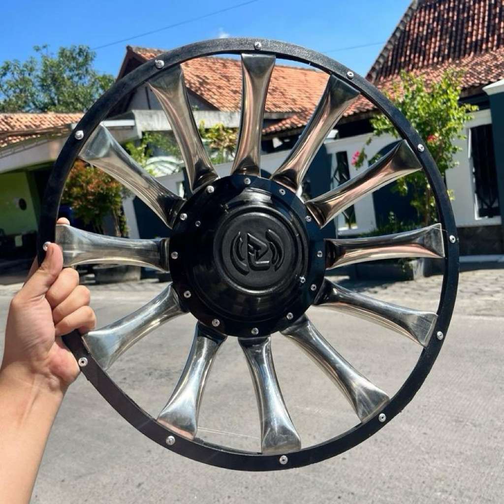Weldop tutup pelek truk ring 16 spider pipa ban belakang