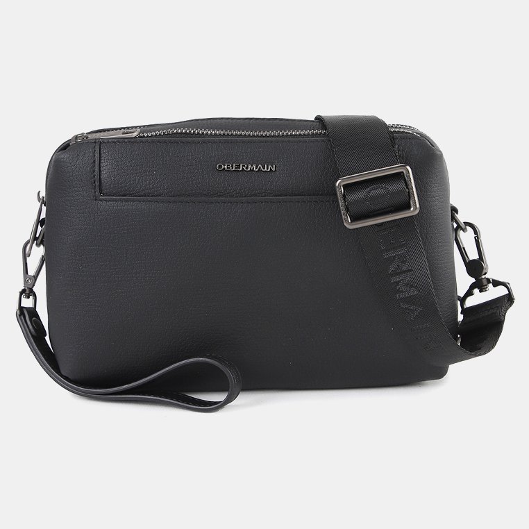 Obermain OBC1216BLK Tas Kulit Pria Danny Clutch-L