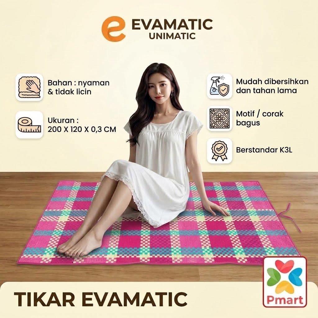 EVAMATIC TIKAR / KARPET EVAMATIC TIKAR EVAMATIC 120x200 / TIKAR KARPET EVA ORIGINAL 100% ASLI