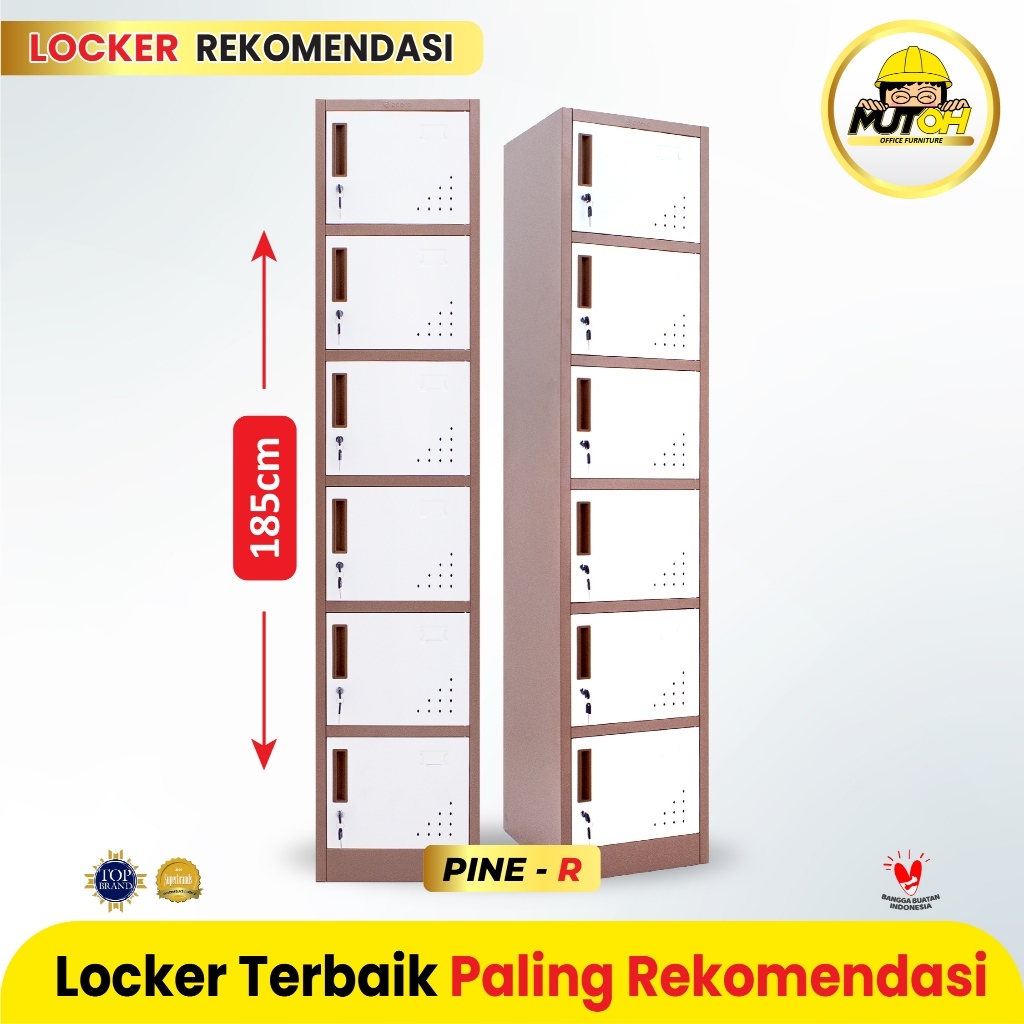 MUTOH PINE |  LOKER LOCKER BESI 6 PINTU SINGLE