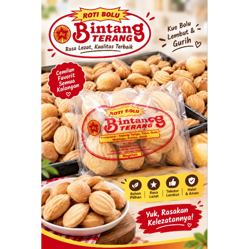 Roti Bolu Bintang Terang khas Magetan
