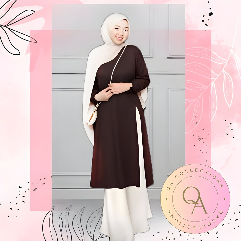 ZANNA Tunik Busana Muslim Rajut Wanita