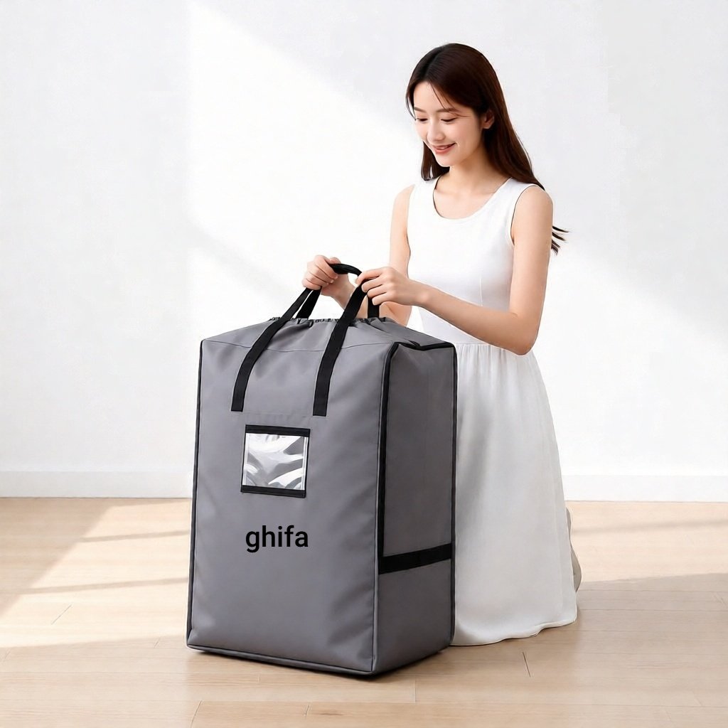 Tas Laundry Jumbo Tebal Spunbond 100 GSM Gendong dan Jinjing