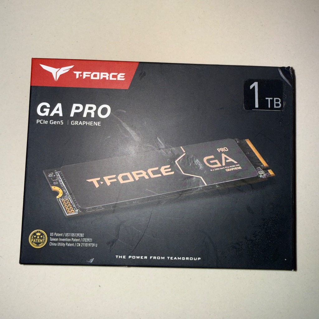 TEAM T-FORCE GA PRO 1TB SSD PCIE 5.0 GEN5 M.2 NVME - NVME TEAM T-FORCE GA PRO 1TB - TEAM TFORCE GA P