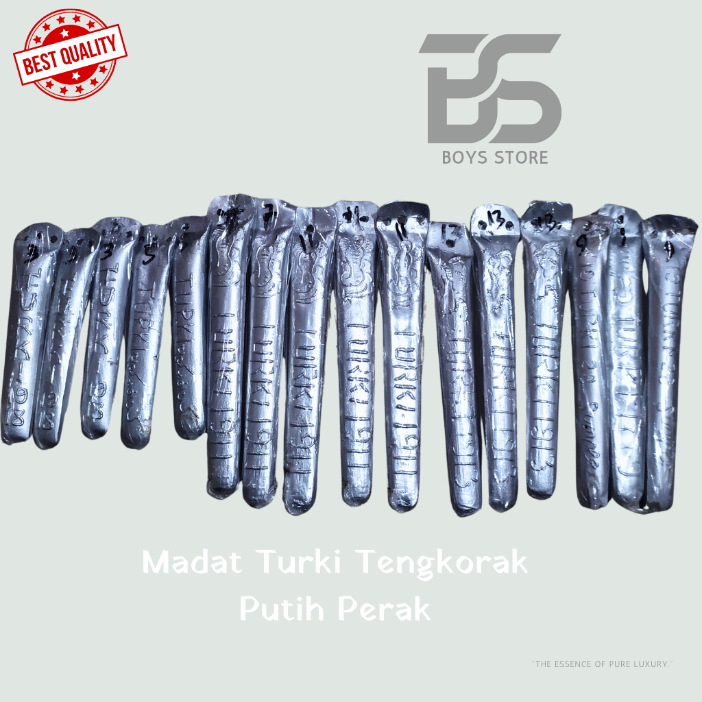 Madat Turki Tengkorak Putih Perak