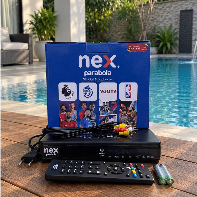 RECEIVER NEX PARABOLA BIRU HYBRID C BAND KU BAND