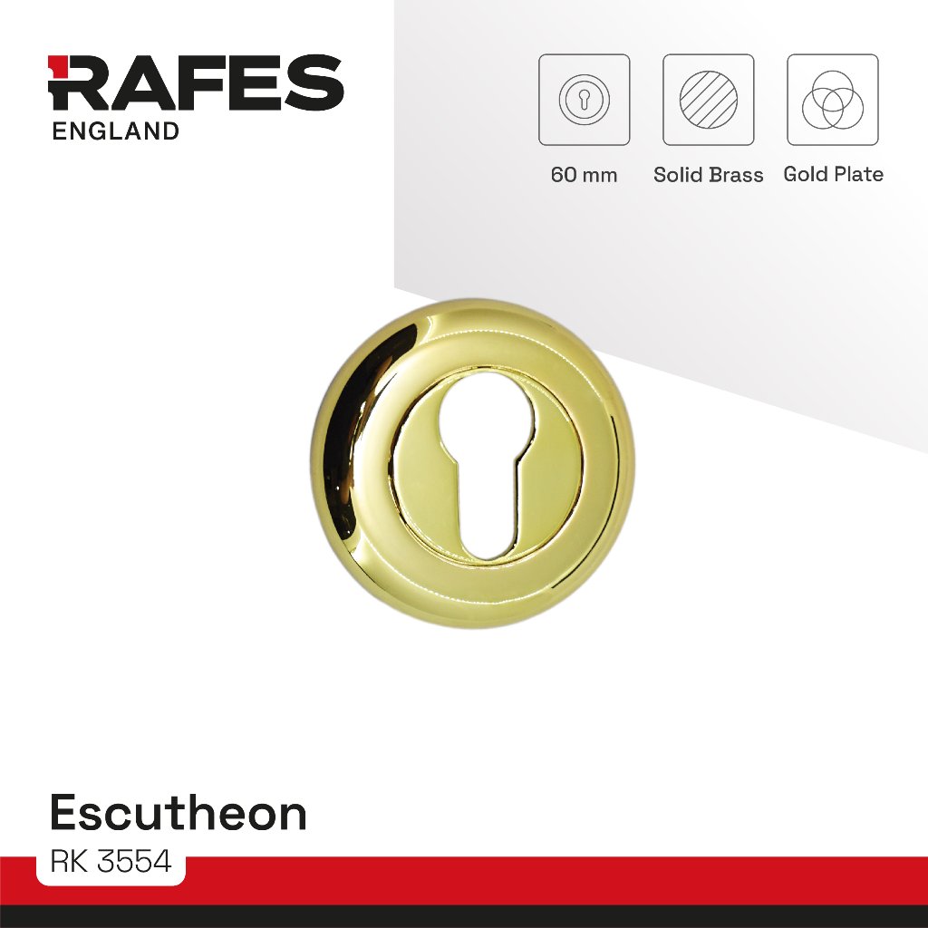 RAFES ESCHUTHEON -  RAFES RING CILINDER - RING KUNCI - SOLID BRASS