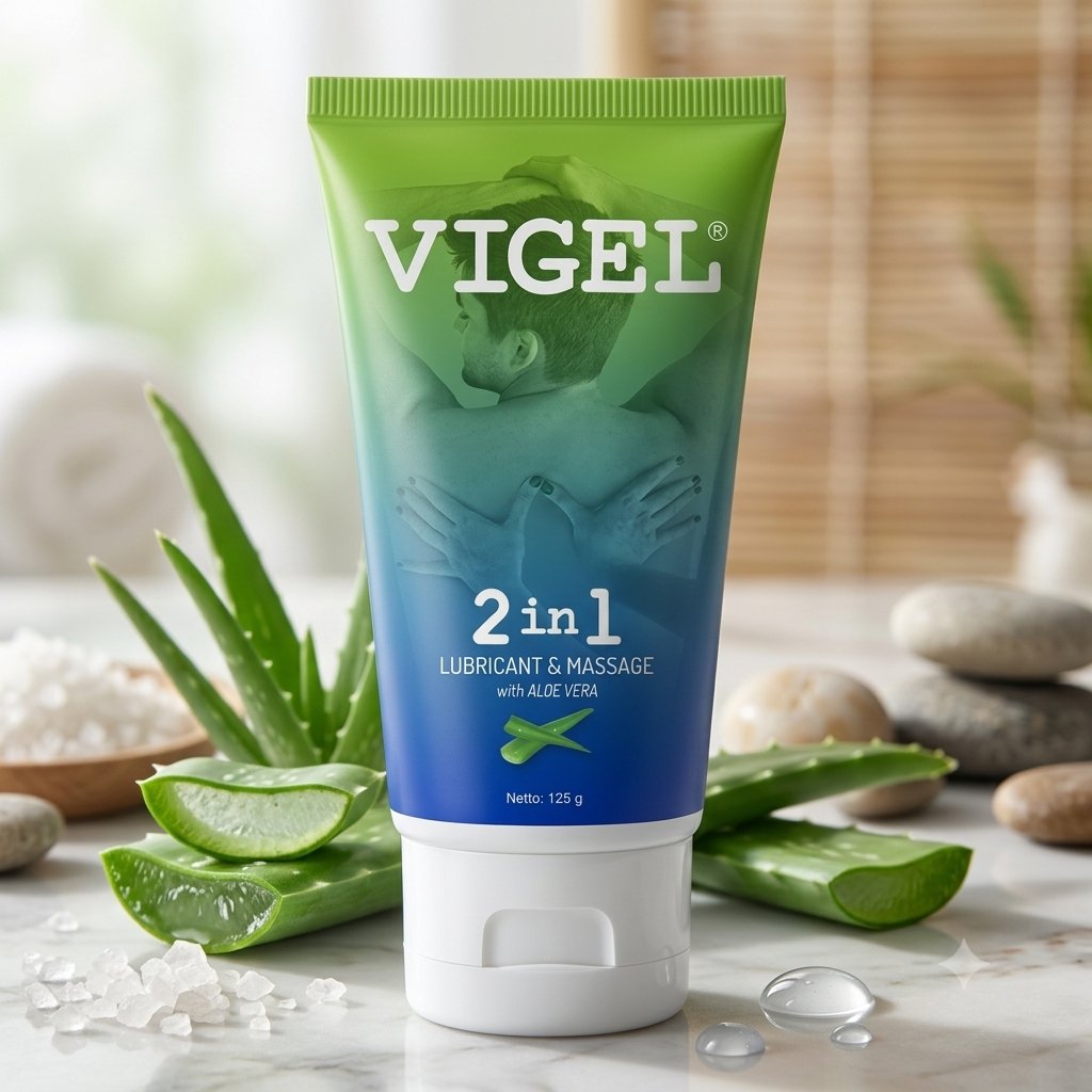 Vigel 2-in-1 Lubricant & Massage with Aloe Vera 125gr