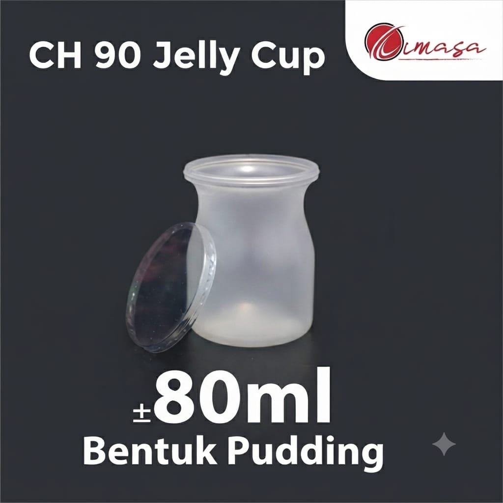 Cup Puding/ Cup Botol Mini CH-90 - Mini Dessert, Cup Jelly, Dessert Kekinian