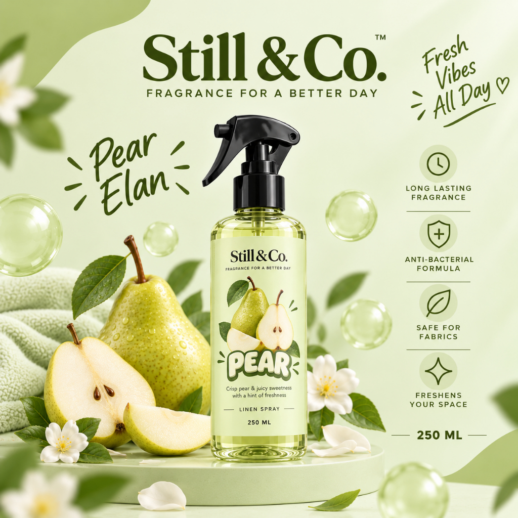 Still & Co. Pear Premium Linen Spray 250ml | Pengharum Ruangan & Kain | Room Spray & Fabric Spray | 