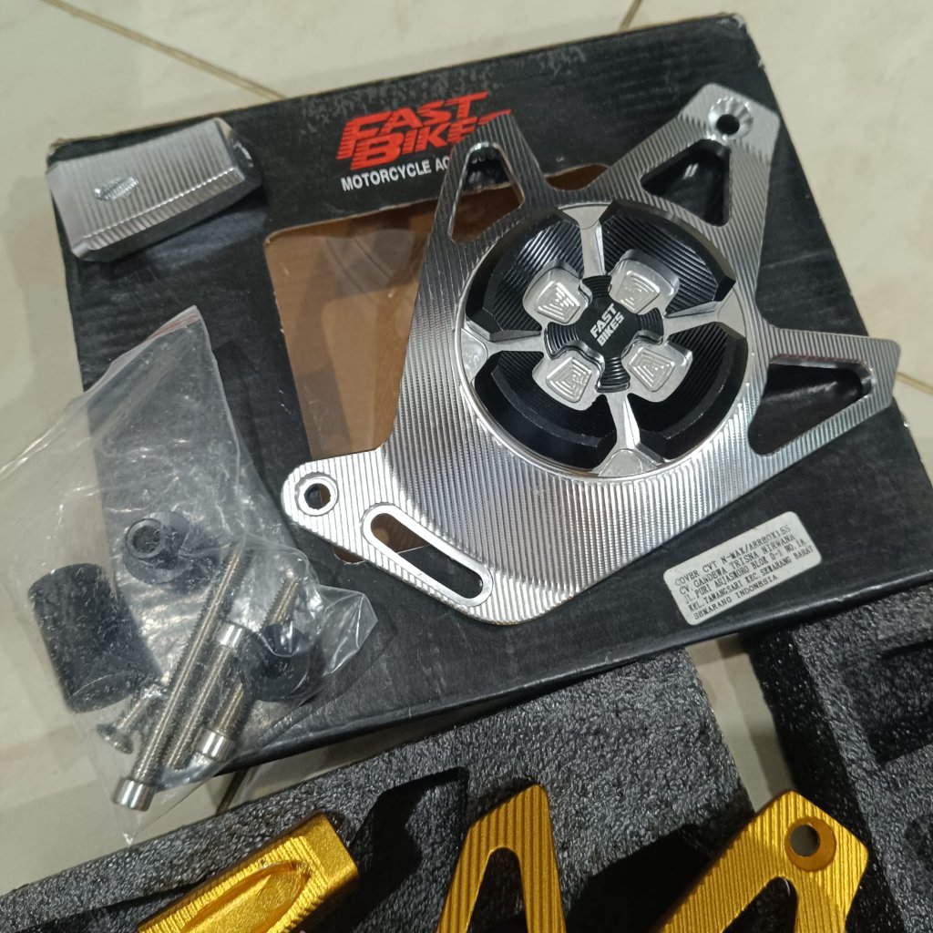 COD COVER PELINDUNG CVT N MAX / TUTUP CVT NMAX OLD NEW FULL CNC MERAH GOLD SILVER
