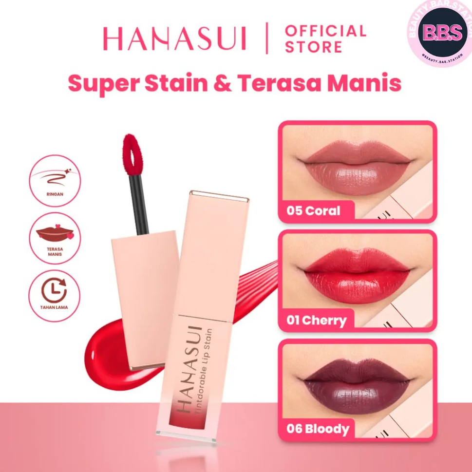HANASUI Tintdorable Lip Stain | HANASUI Liptint Lip Tint Halal Ombre