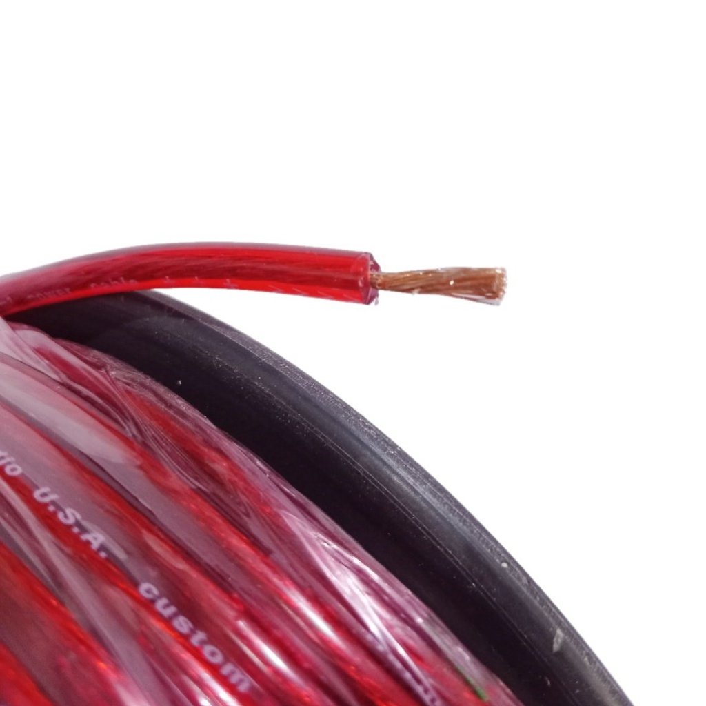 Kabel Audio Merah Hitam Tembaga Meteran