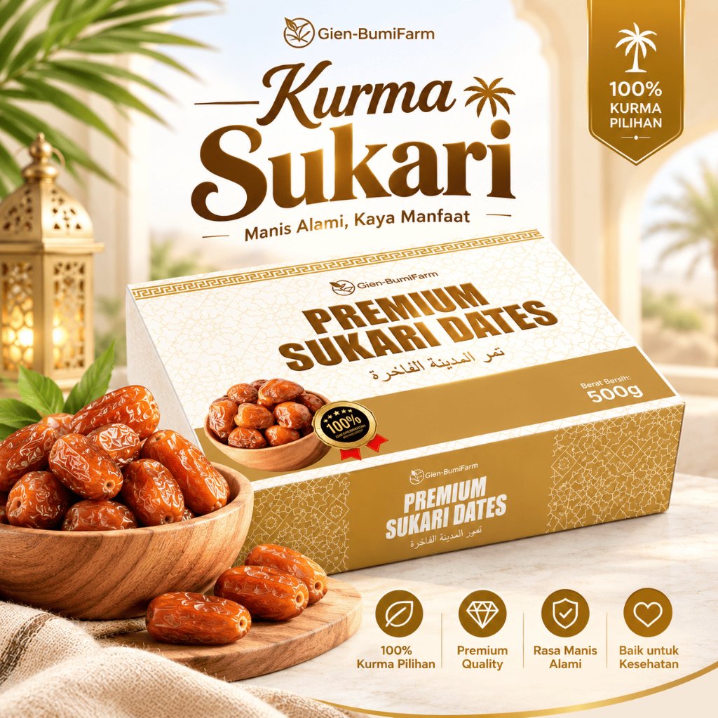 CBF Kurma Sukari 1 Kg - Kurma Sukari Premium | Premium Sukari Dates 1 Kg