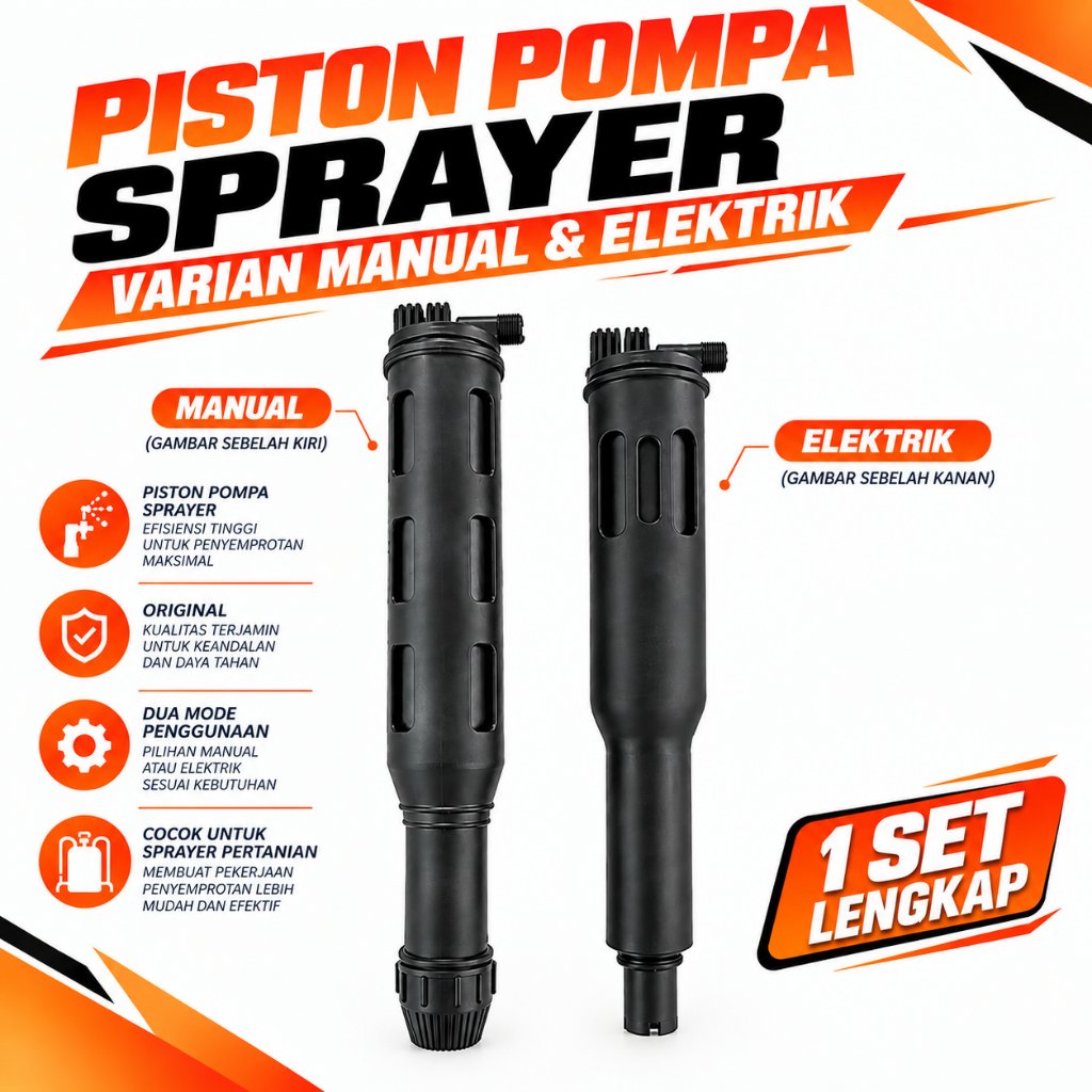 Piston Pompa Sprayer 16 Liter Manual & Elektrik Sparepart Sprayer Pertanian Piston Pompa Sprayer