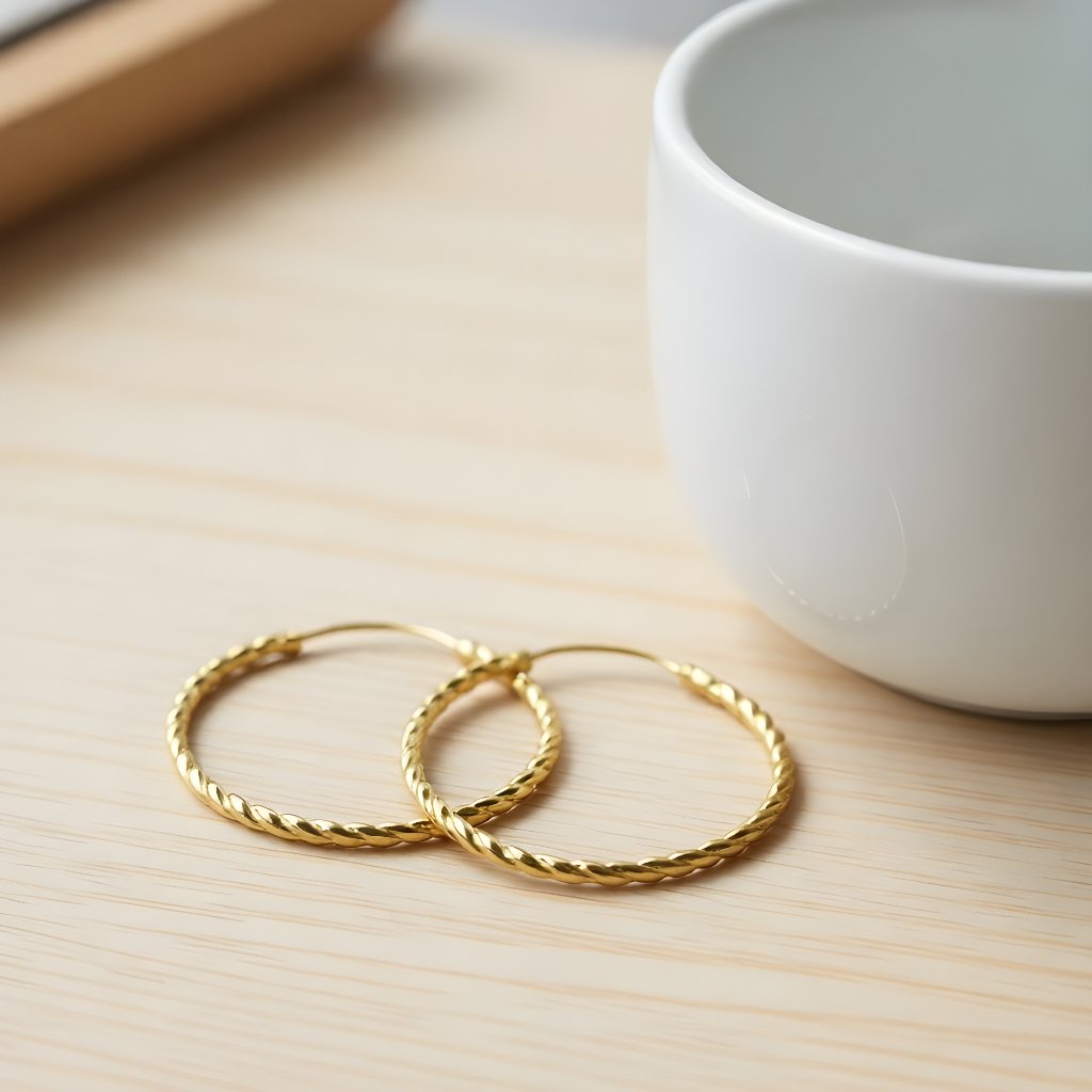 Anting Dewasa Emas Muda Bulat Ulir berat 2 gram