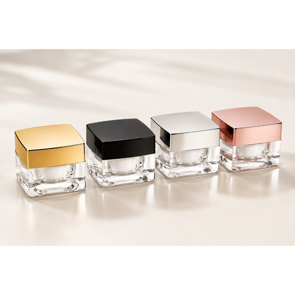 Pot Cream Acrylic 10 gr Kotak / Pot Cream Square 10 gram Import