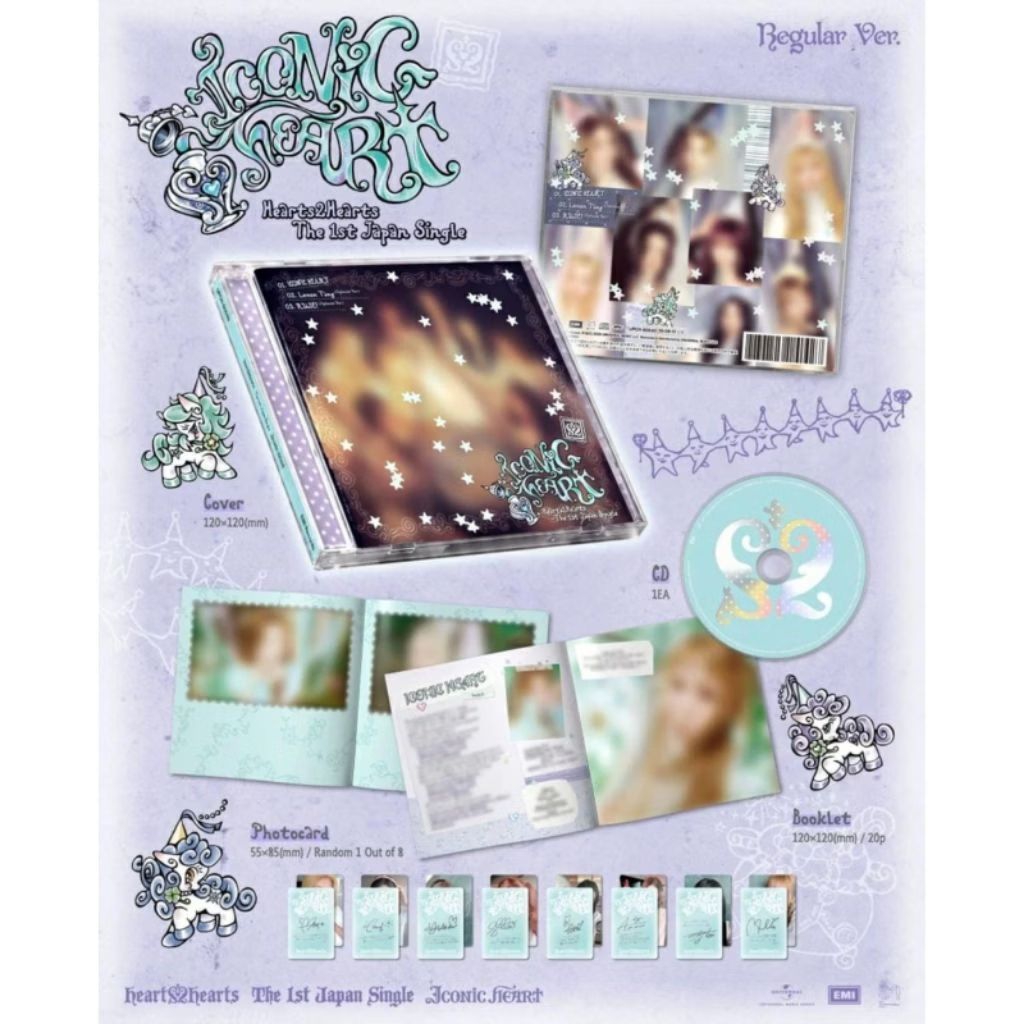 Album Hearts2Hearts ICONIC HEART OFFICIAL sealed