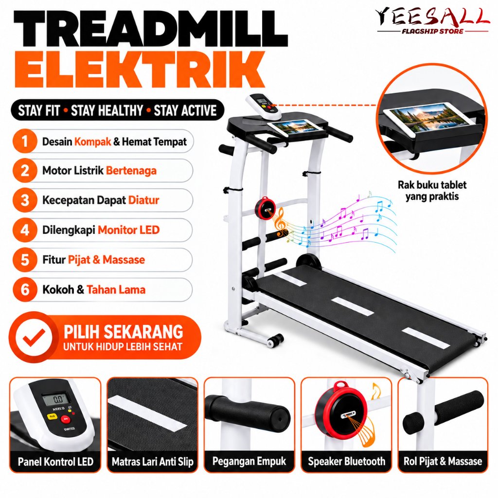 Treadmill manual multifungsi peralatan kebugaran / 8 in 1 Olahraga Fitness/Gym Treadmill/treadmill g