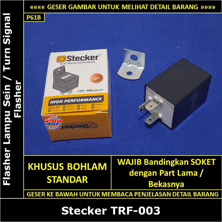 Flasher Lampu Sein Daihatsu Charade G100 1000 cc 1987-1990 Stecker TRF-003 Turn Signal Flasher Relay