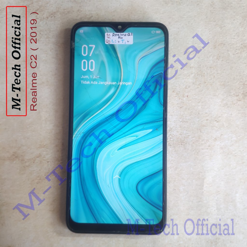[835] LCD Plus Frame Realme C2 Copotan