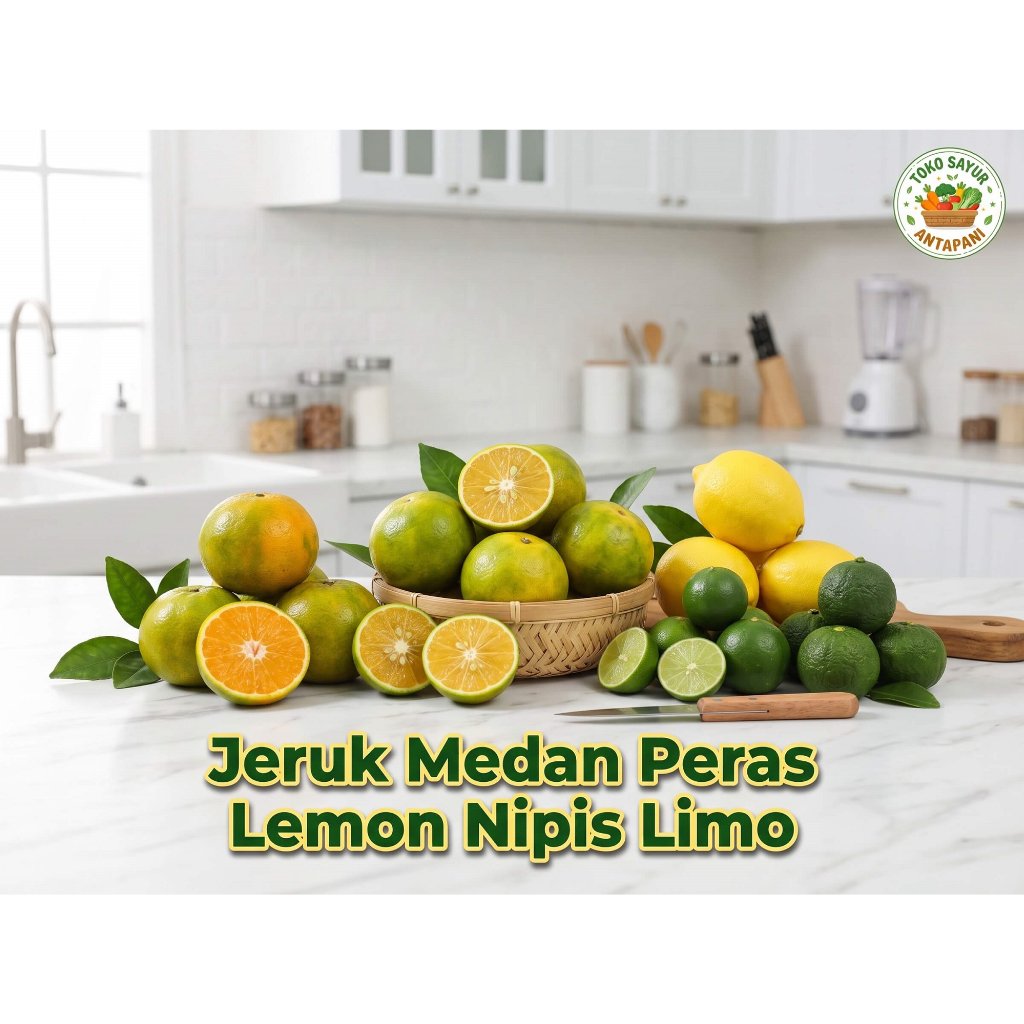 Jeruk Medan Manis / Jeruk Nipis / Lemon Segar / Jeruk Peras / Jeruk Limo - Buah Dan Bumbu Dapur Sega