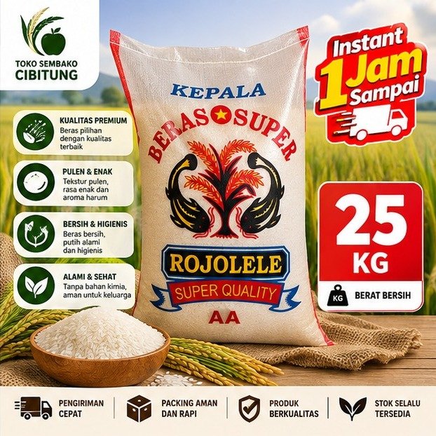 BERAS ROJOLELE 25KG