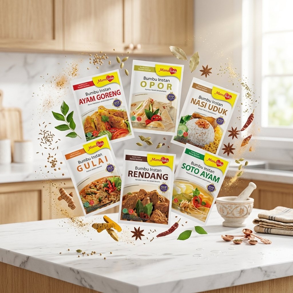 Mamasuka Bumbu Instan Masakan 20g - Rendang/Soto Ayam/Capcay/Opor Ayam