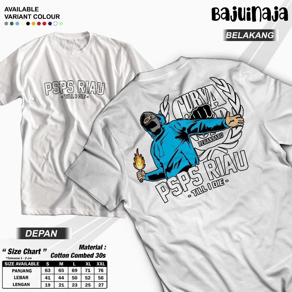 Baju Curva Sud PSPS Riau 1955 Foot Ball Culture Baju PSPS Curvanord Pekanbaru Unisex