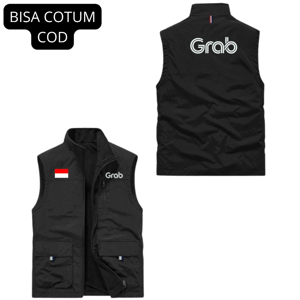 TerbaruRompi Hiking Outdoor Pria Grab Terbaru Premium Rompi GB Terbaru 2026 Stock Ready Ukuran Jumbo