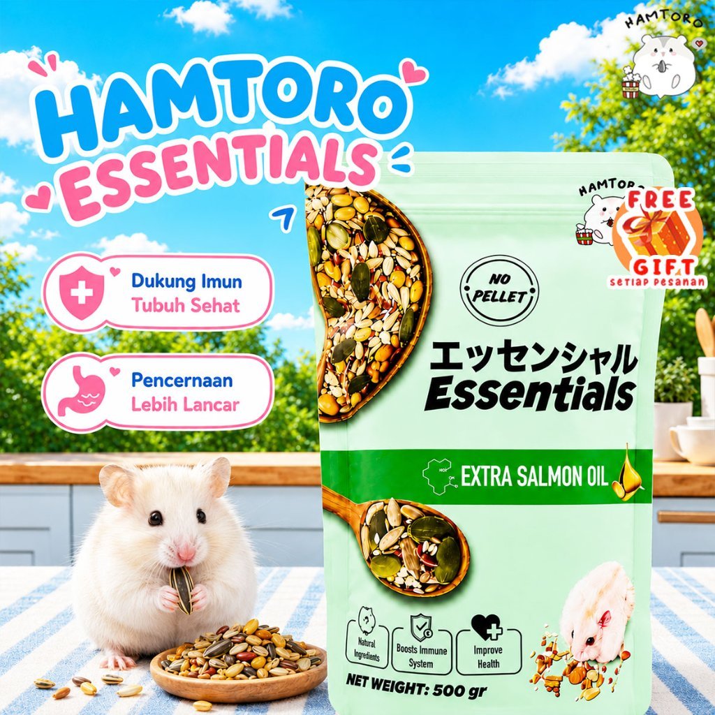 HAMTORO Super Gewd Mix Makanan Hamster Snack LENGKAP dengan Protein Hewani