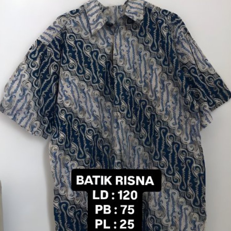 [PRELOVED] Kemeja Batik Pria Big Size Jumbo Arya Duta Wiston Risna XXL XL Lengan Panjang Pendek