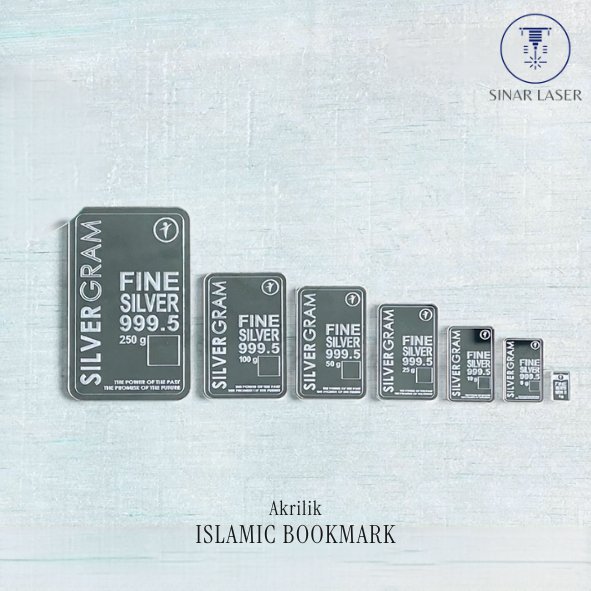 Replika SILVER GRAM / FINE SILVER Logam Mulia 25 gr - 1 gr Perak Mahar / Dekorasi Antam Silver / Ses