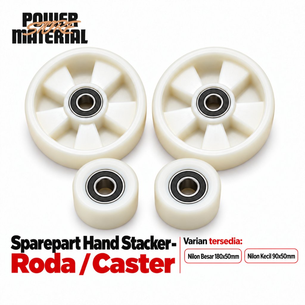 Sparepart Hand Stacker : Caster / Roda Nylon Hand Stacker / Semi Electric Hand Stacker