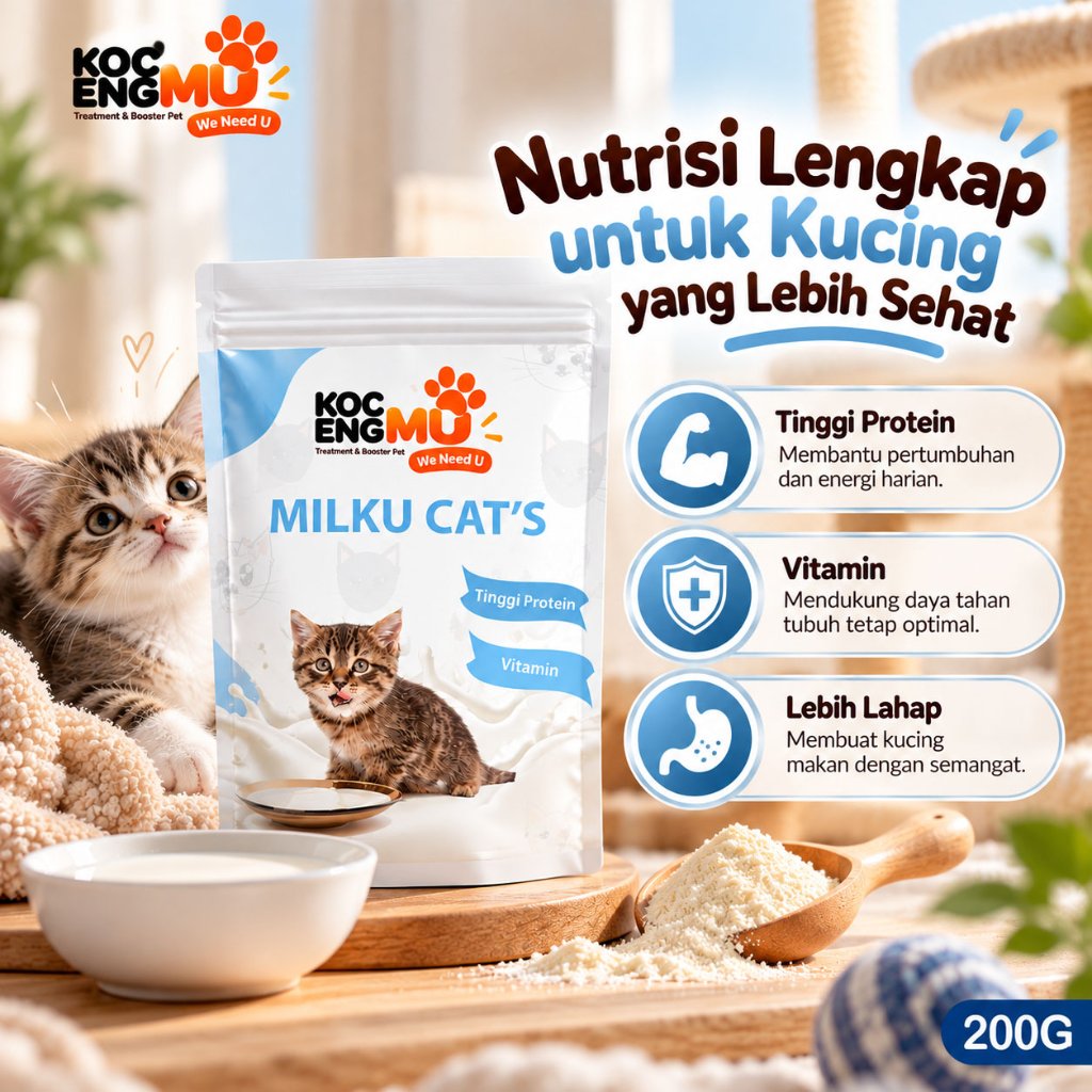 Susu Kucing Dewasa Kocengmu (200g)