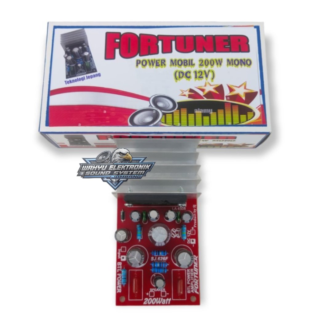 Kit Power Mobil FORTUNER Mono DC 12 volt BTL 200 Watt Kualitas Terbaik