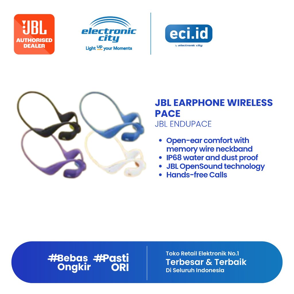 JBL Earphone Endurance Pace Wireless - JBL ENDUPACE