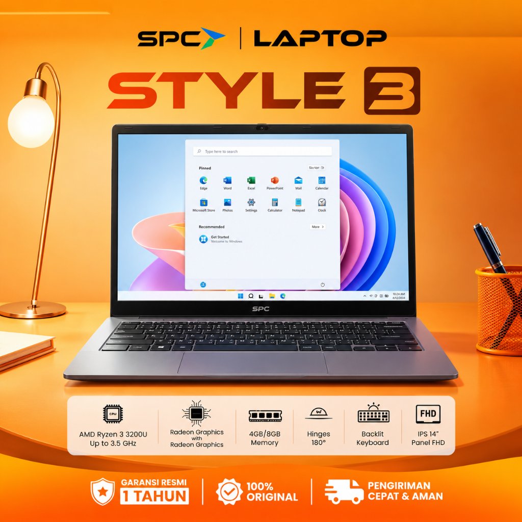 SPC Style 3 Ryzen 3-3200 8GB 256GB 14.0FHD IPS BLUE