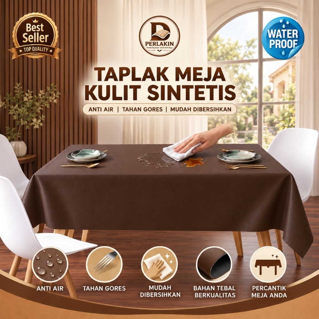 Perlak Meja Tebal Kualitas Premium Alas Serbaguna Laci