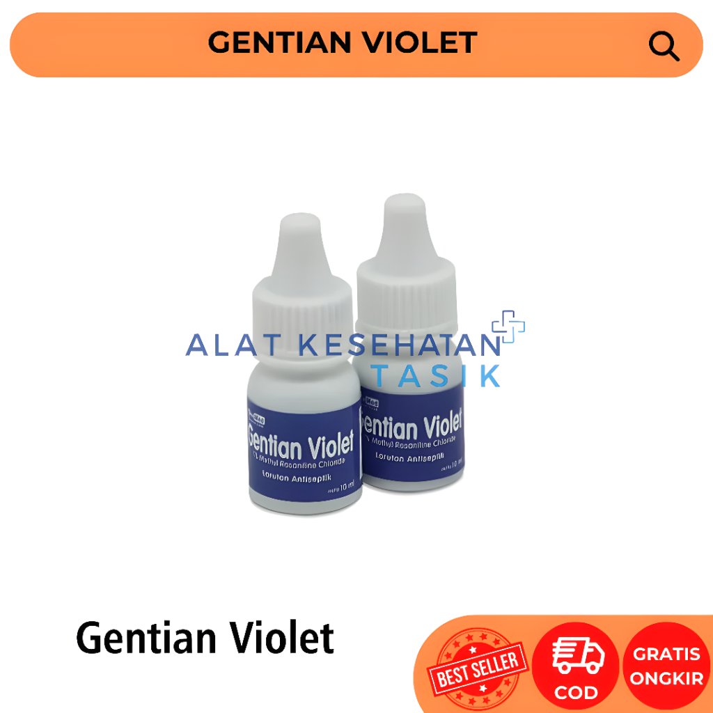 Onemed Gentian Violet 10ml - Obat Kumur Sariawan Biru