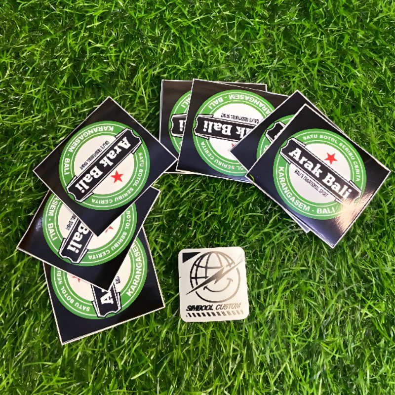 sticker sloki gelas LEGENDARIS arbal bali BISA GROSIR