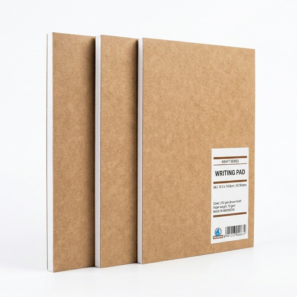 1pcs buku Memo Writing Pad A6 Polos 50lbr / Buku Memo Locomotif