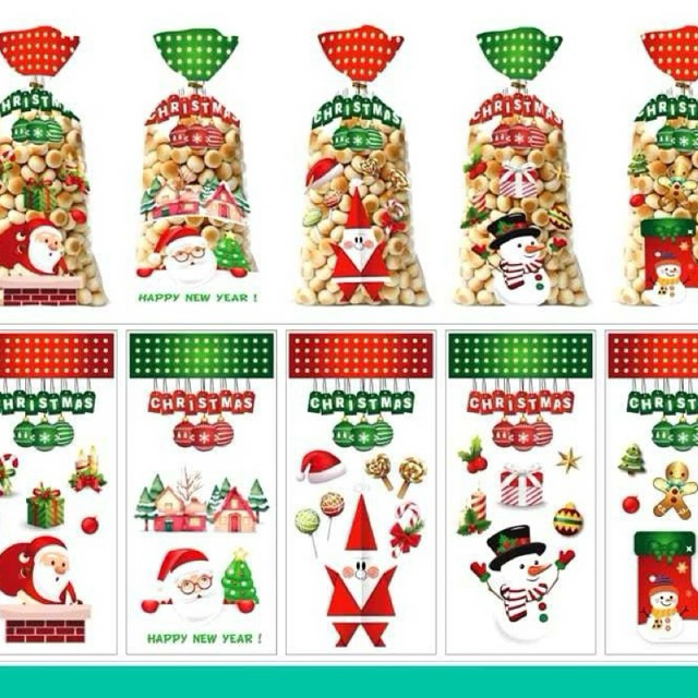 [ECER] Plastik Snack Natal Lucu Bungkusan Hampers Souvenir Parcel Christmas Bags