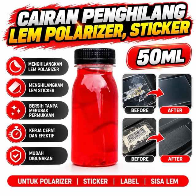 Cairan Penghilang Bekas Lem,Stiker,Polarizer - 50Ml