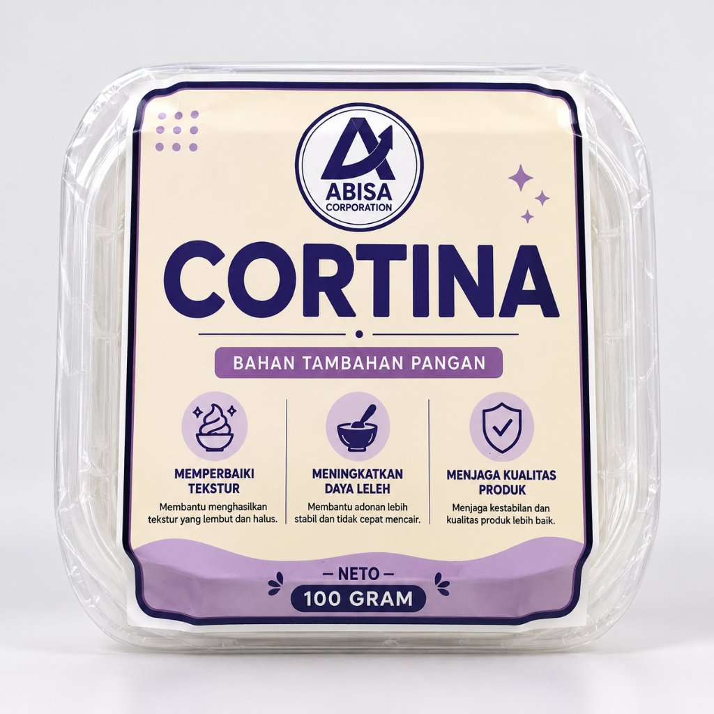 Cortina Emulsifier 100 Gram - Ice Cream Emulsifier - Pengemulsi Es Krim - Pengembang dan Pelembut Es