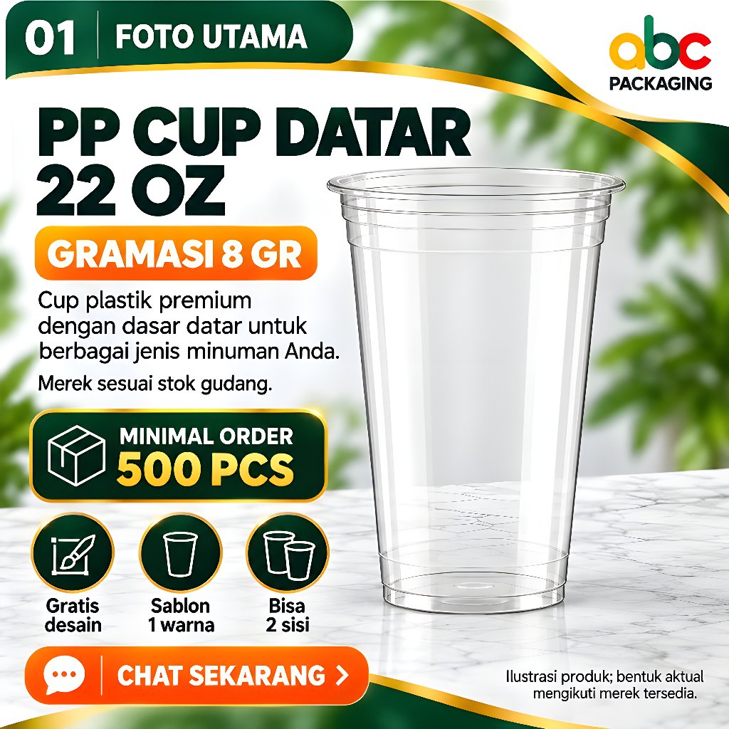 Sablon Cup 22 oz 8 gram